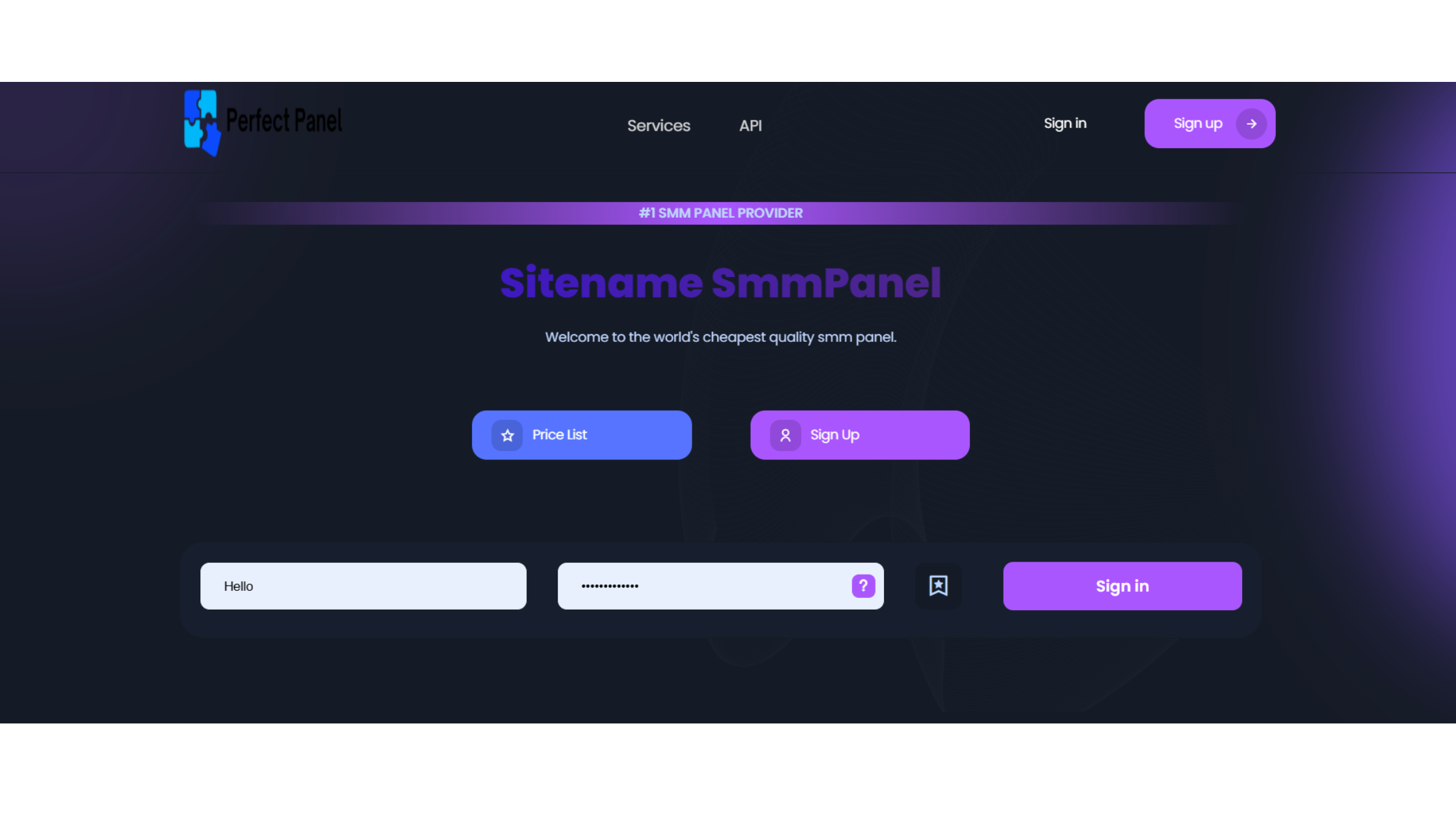 1X Panel - SMM - Perfect Panel Complete Website