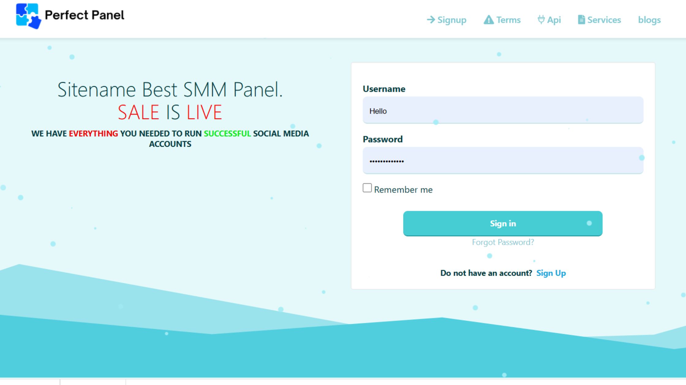 Clementine - Perfect Panel Complete Website